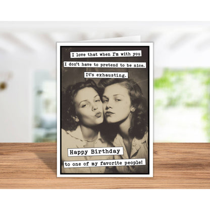 Happy Birthday To My Favorite Person Funny Birthday Greeting Cards