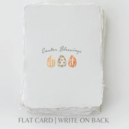 Easter Blessings | Easter Egg Eco-Friendly Greeting Card