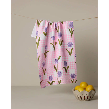 Tulip Town Geometry Tea Towel