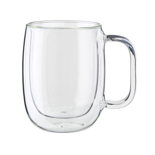 Glass Coffee Mugs, Set of 4, 12oz