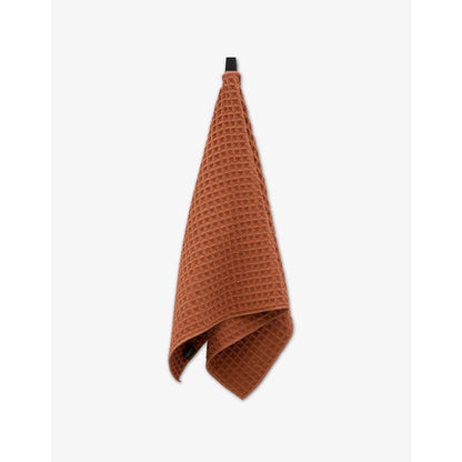 Clay Geometry Waffle Hand Towel