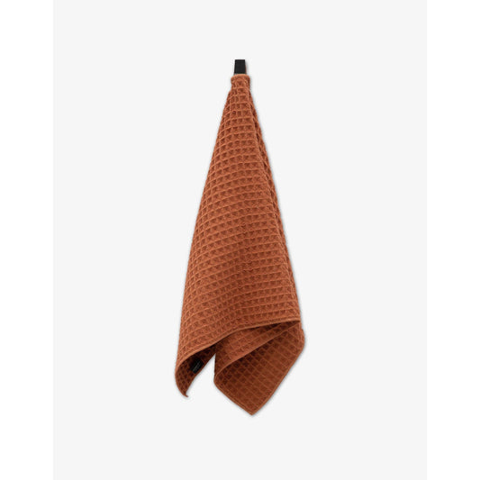 Clay Geometry Waffle Hand Towel
