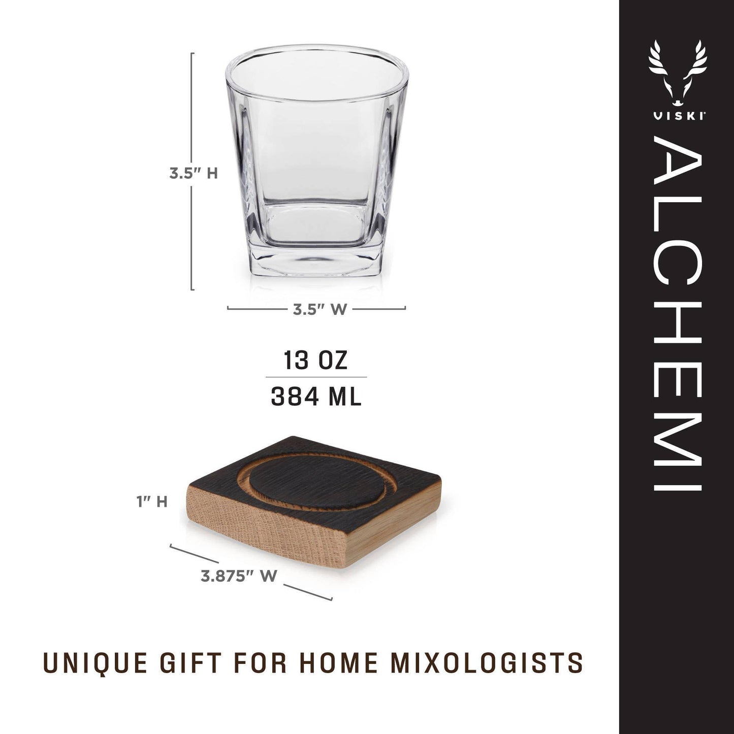 Alchemi™ Oak Barrel Board Smoke Infusion Kit - Set of 3