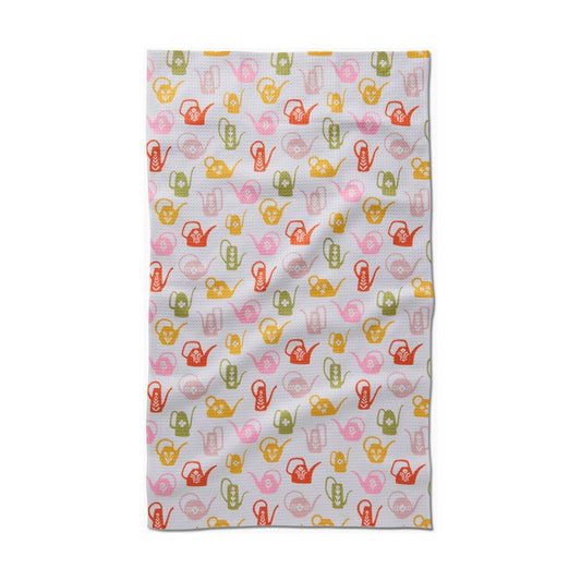 Retro Watering Cans Tea Towel