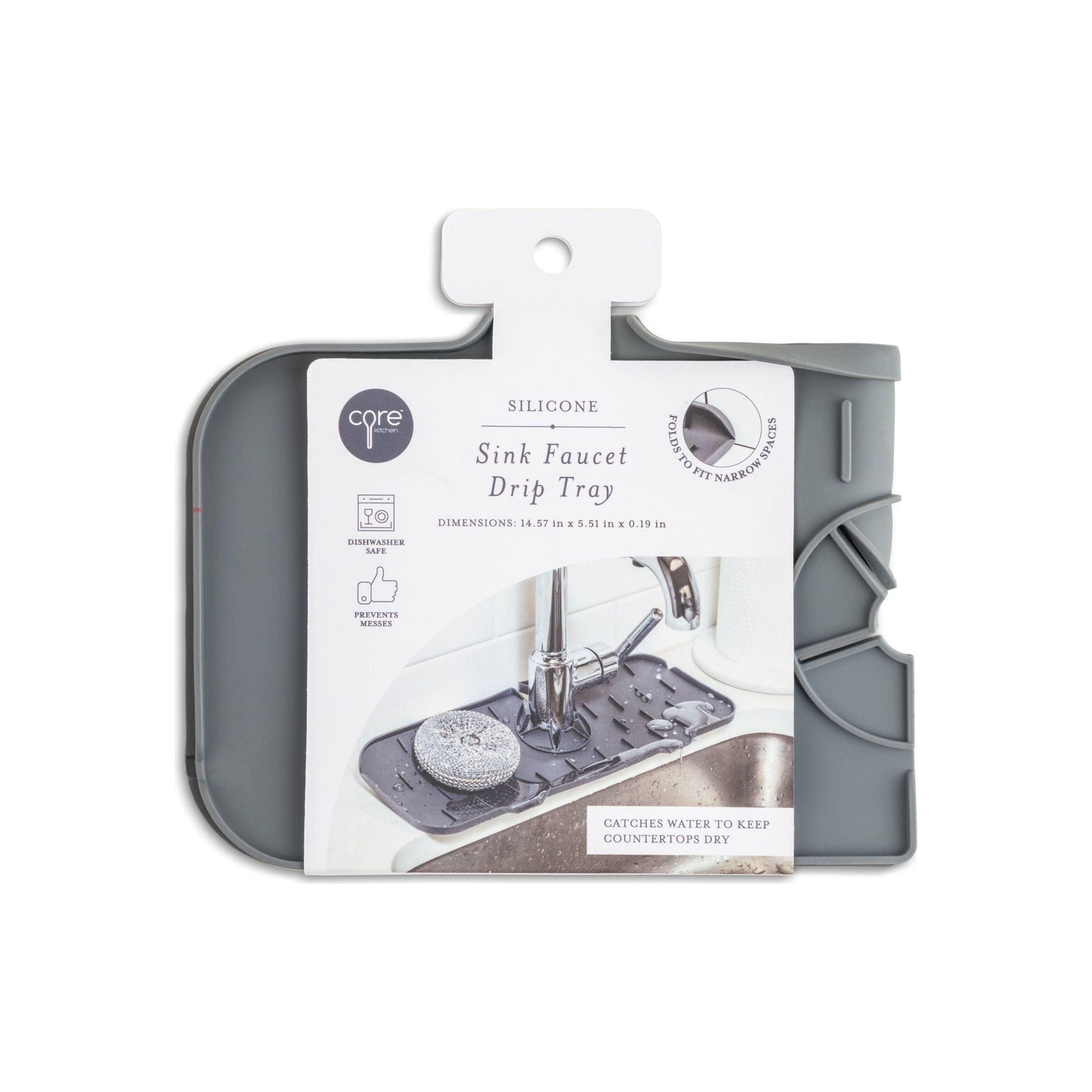 Sink Faucet Drip Tray - Graphite