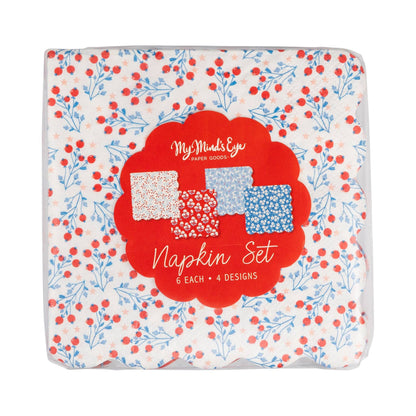 Floral Cocktail Paper Napkin Set