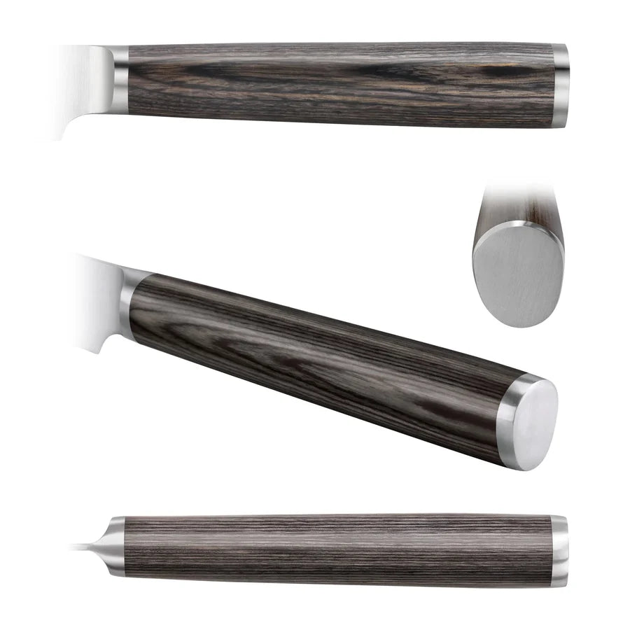 4-Piece Pakkawood Steak Knife Set in Wooden Chest
