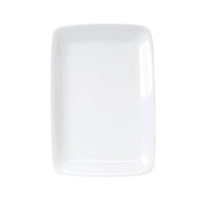 Minimalist White Rectangular Platter, 14"