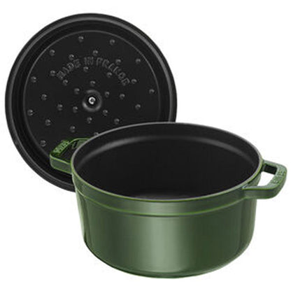 Staub 7 qt Round Dutch Oven in Basil