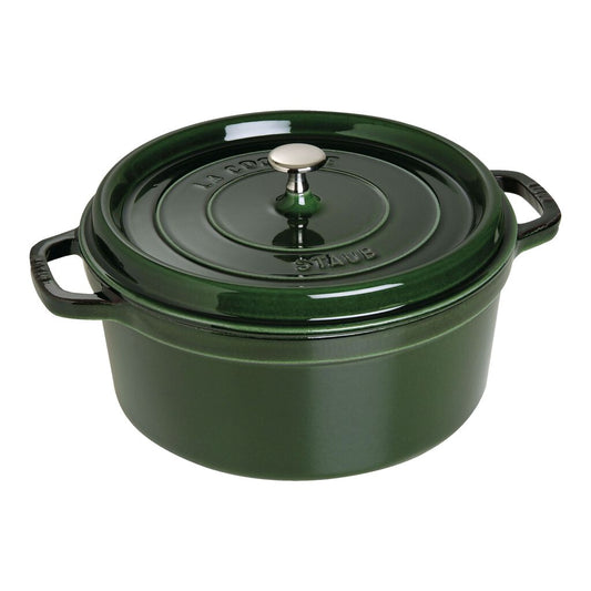 Staub 7 qt Round Dutch Oven in Basil