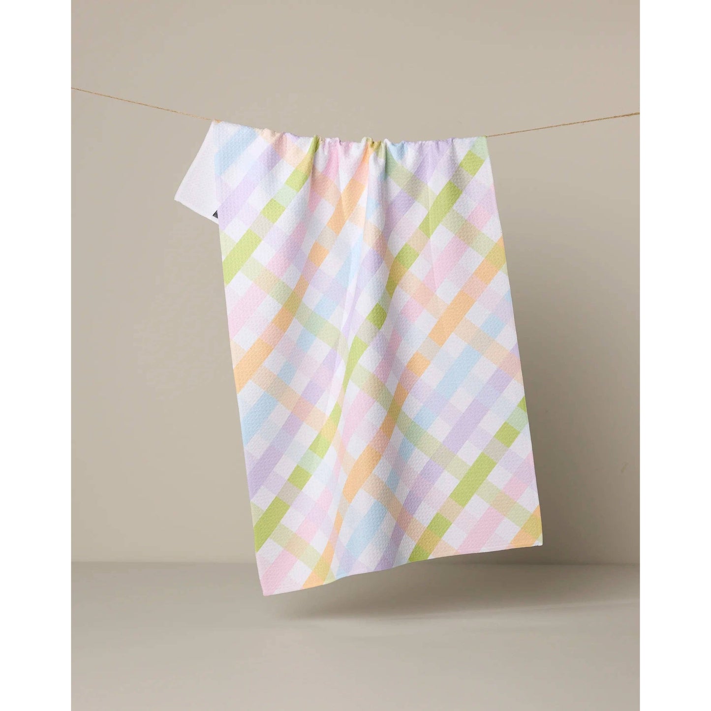 Spring Basket Geometry Tea Towel
