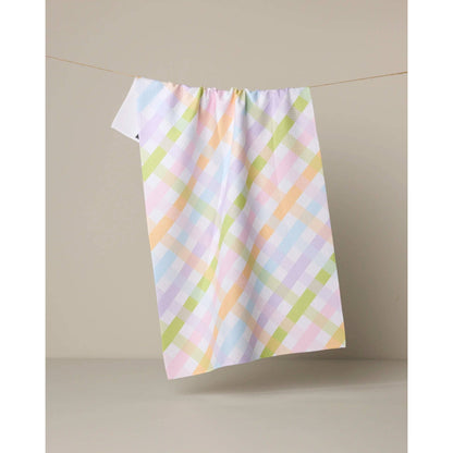 Spring Basket Geometry Tea Towel