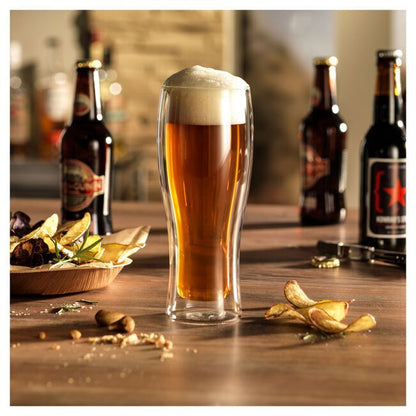 Beer Glasses, Set of 4, 14oz & 16oz