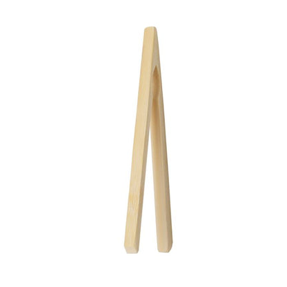 Kitchen Toast Tongs, Bamboo, 6.5in