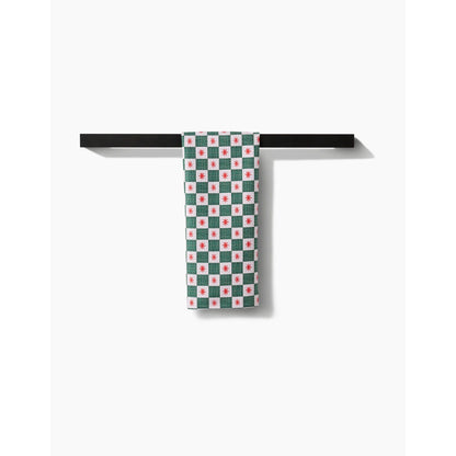 Jolly Grid Geometry Tea Towel