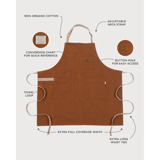 KAF Home Rooted Sustainable Chef's Apron - 32" x 30"