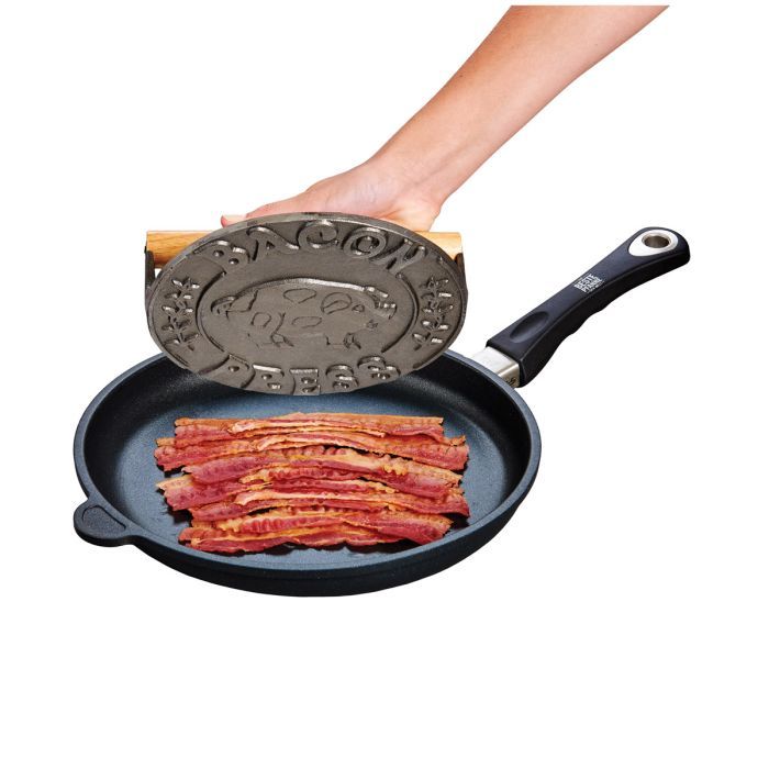 Cast-Iron Bacon Grill Press