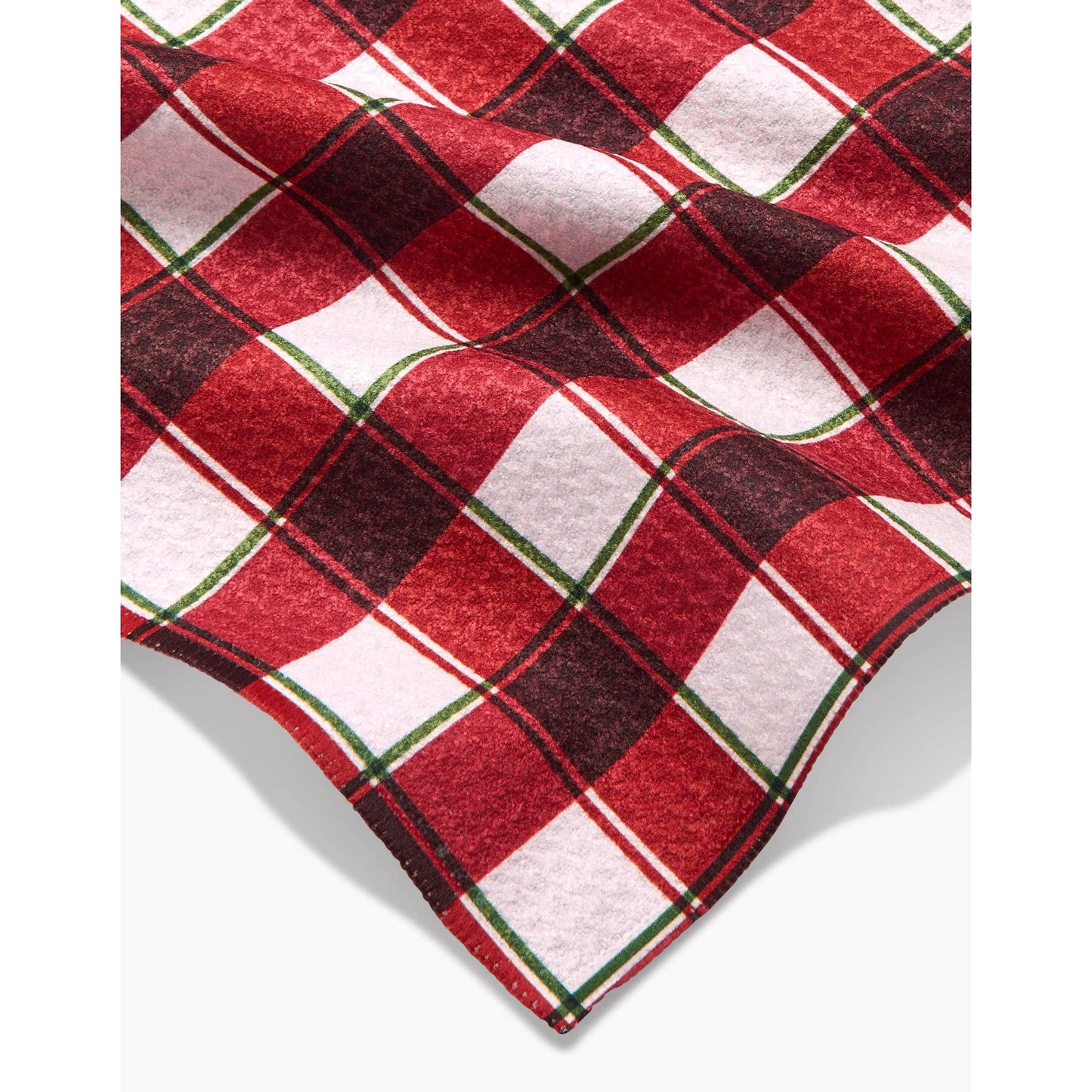 Jingle Plaid Geometry Bar Towel