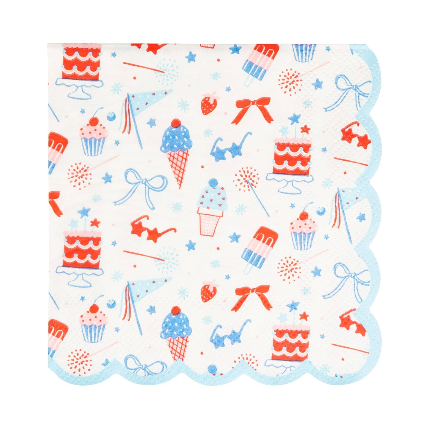 Summertime Pattern Cocktail Napkin