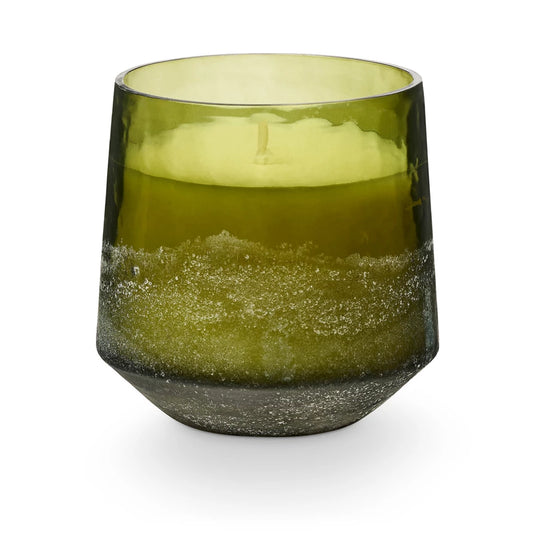 Balsam & Cedar Green Baltic Glass Candle