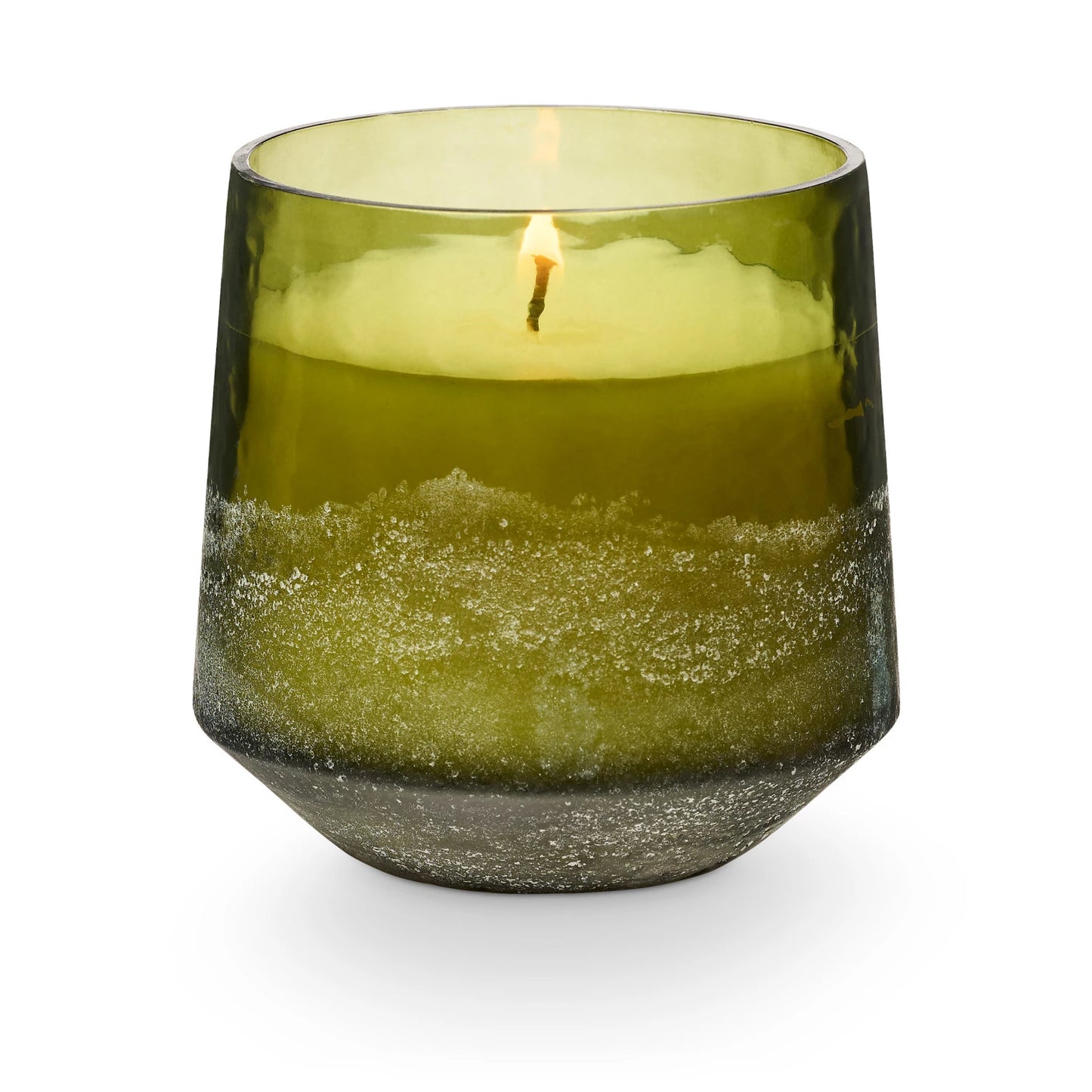 Balsam & Cedar Green Baltic Glass Candle