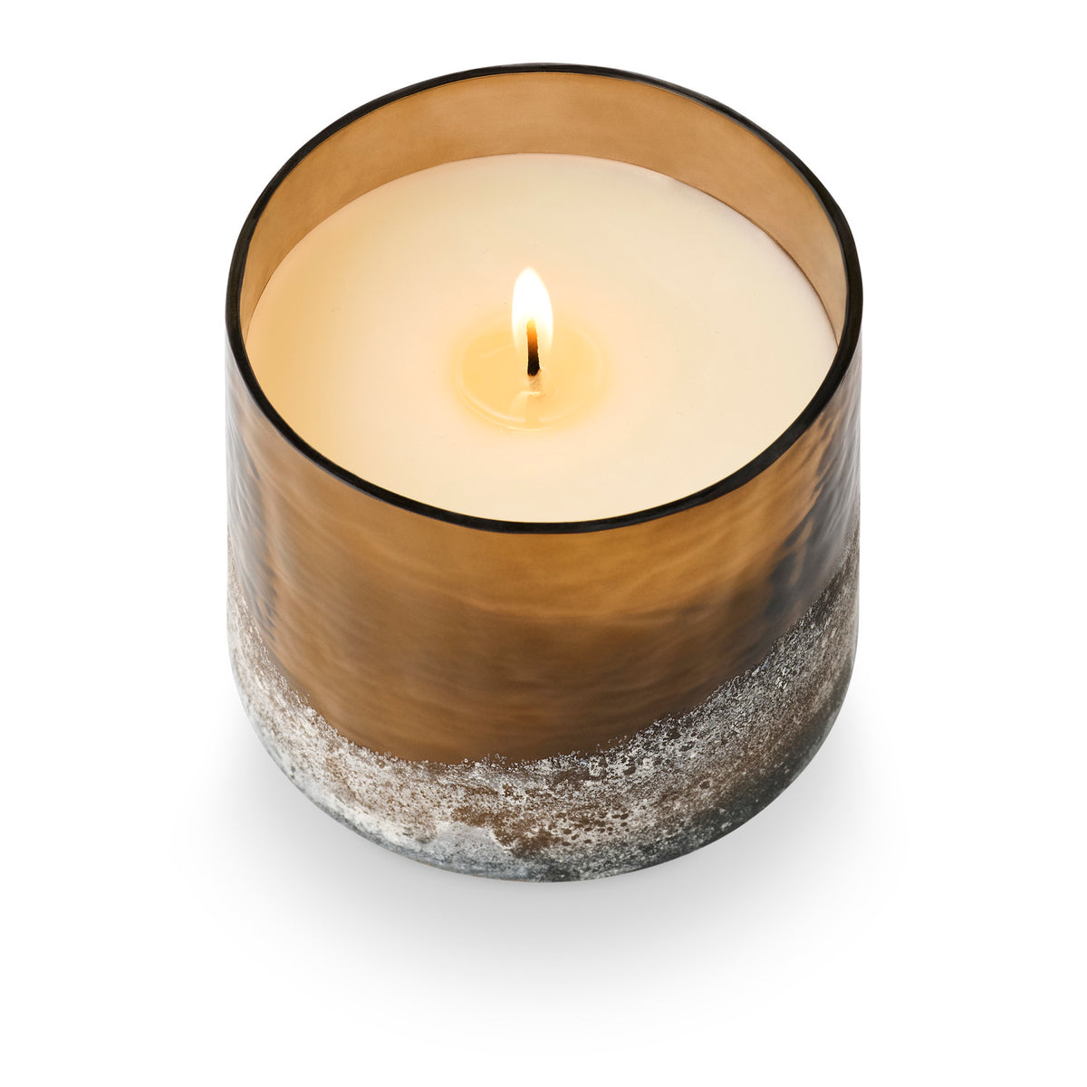 Illume Woodfire Candle in Baltic Glass Vessel