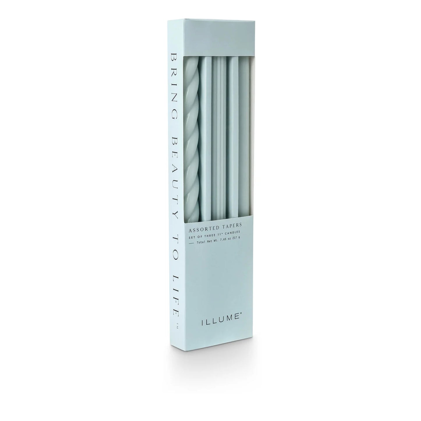 Dusty Blue Illume Assorted Candle Tapers 3-Pack