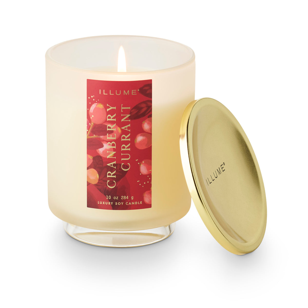 Cranberry Currant Signature Glass Candle, 10oz