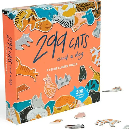 299 Cats (and a Dog) 300 Piece Cluster Puzzle