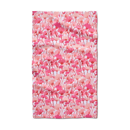 Pink Florals Tea Towel
