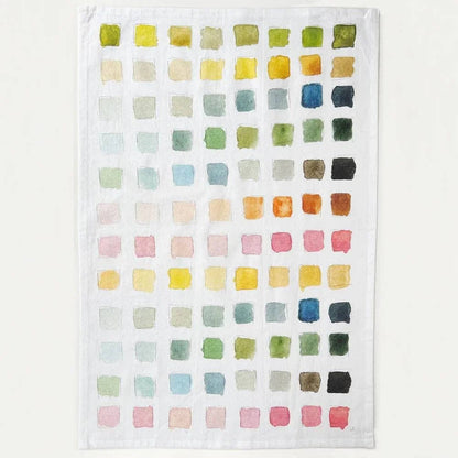 Paint swatch cotton flour sack tea towel