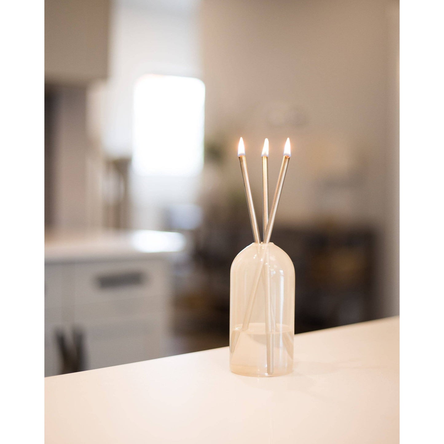 Silver Everlasting Candle – Reusable Steel Candles [x1 Pack]