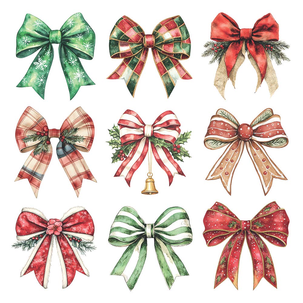 Holiday Bow Beverage Napkins