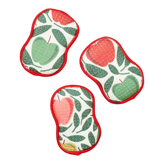 RE:usable Sponges (Set of 3) - Happy Apples