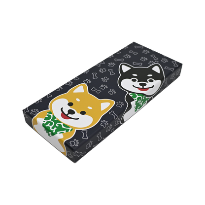 Shiba Inu 2 Pair Wooden Chopsticks and Chopsticks Rests Gift Set