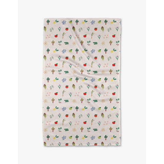 Fresh Produce Geometry Tea Towel