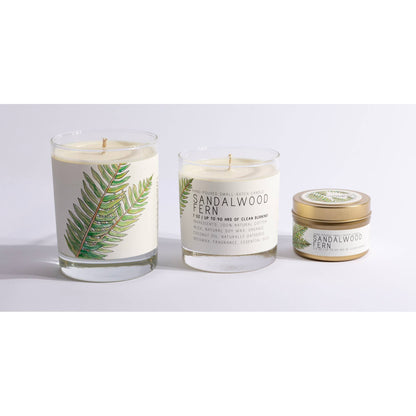 Sandalwood Fern - Medium Glass - Just Bee Candle