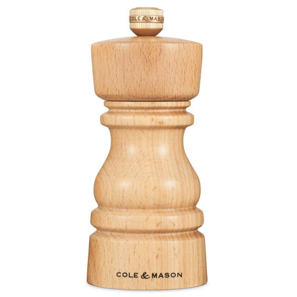 Cole & Mason London Natural Beech Salt & Pepper Mills