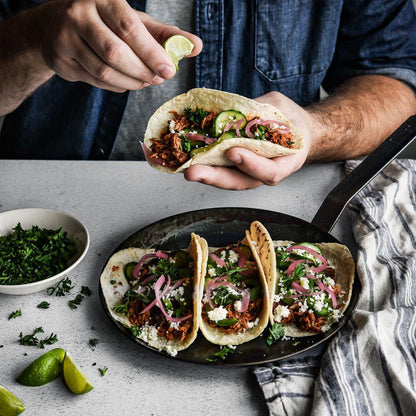 Blue Carbon Steel Crepe & Tortilla Pan