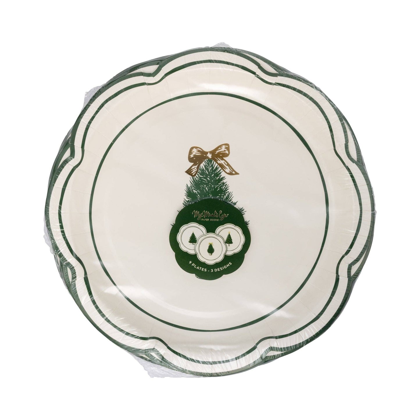 Christmas Lane Plates, Set of 9