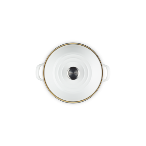 Le Creuset Eos Traditional Stockpot Shrimp 10 Qt White Signature Stainless Steel