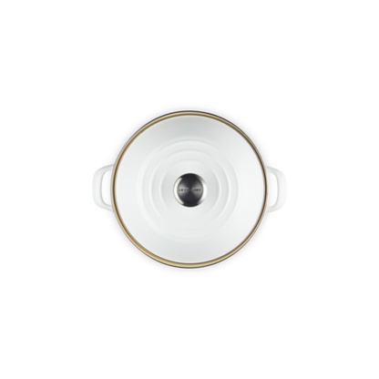 Le Creuset Eos Traditional Stockpot Shrimp 10 Qt White Signature Stainless Steel