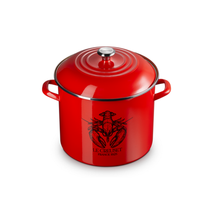 Le Creuset Eos Traditional Stockpot Lobster 20 Qt Carmin Signature Stainless Steel