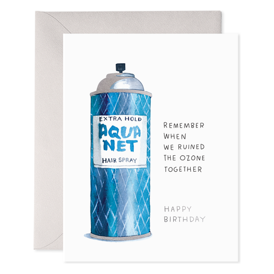 Aquanet Bday | Hairspray Birthday Greeting Card