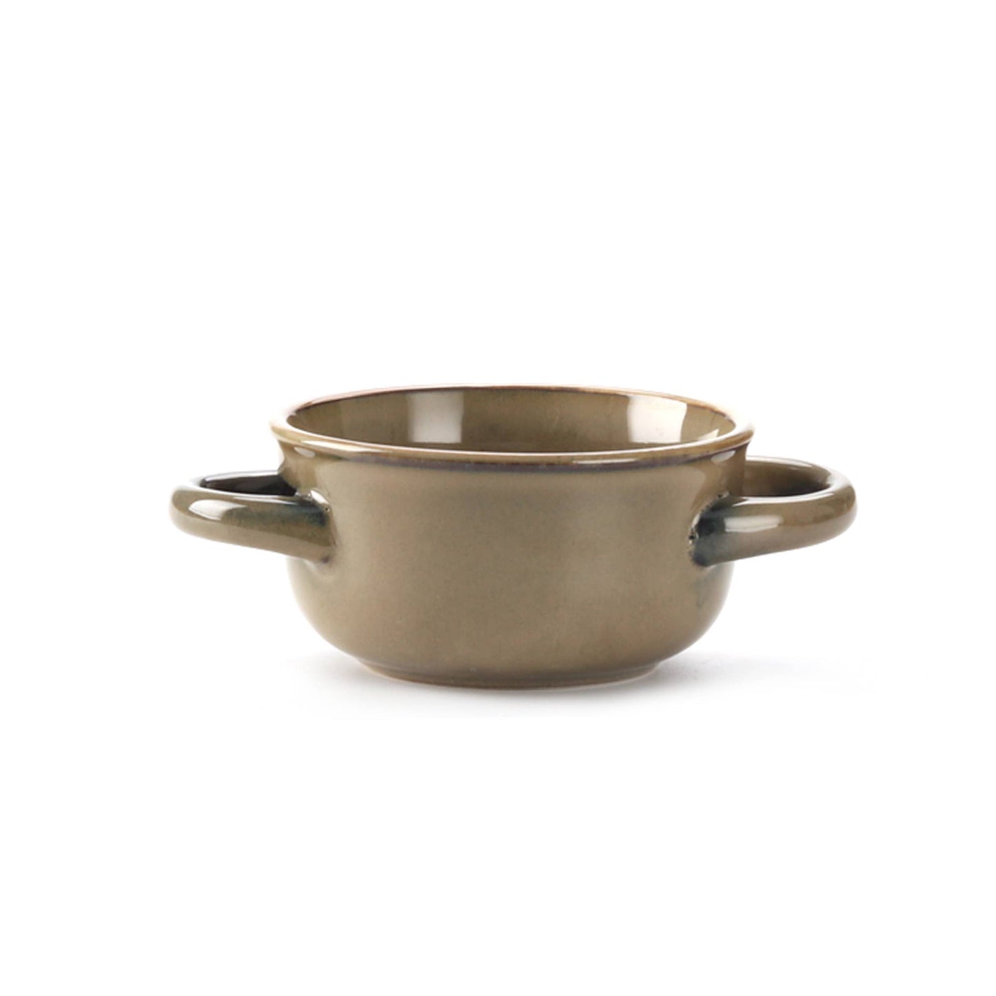 Soup Bowl Alpine, Serving Bowl with Handles, Brown, 18 oz