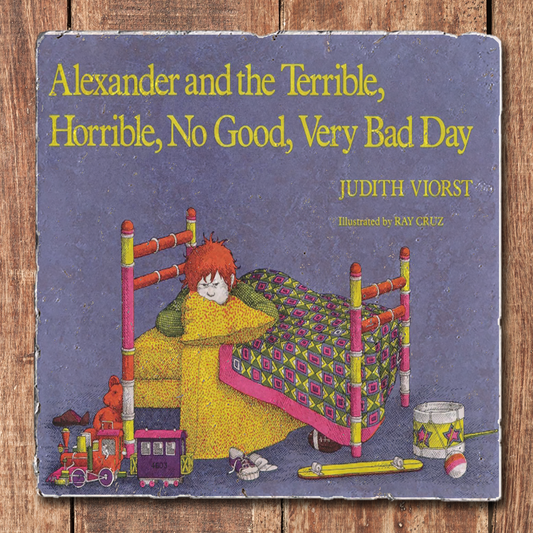 Children's Book Coasters - Alexander and the Terrible Day