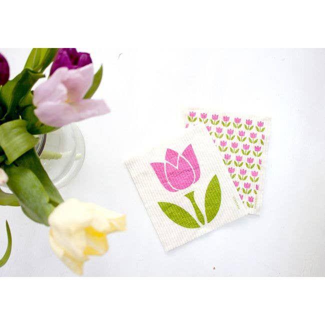 Swedish Dishcloth - Tulip Small - Pink