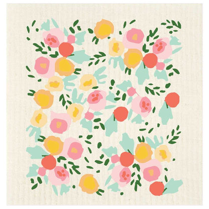 Spring Floral Swedish Dishcloth