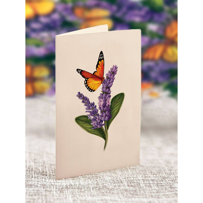 Lavender & Butterflies Pop-up Greeting Cards