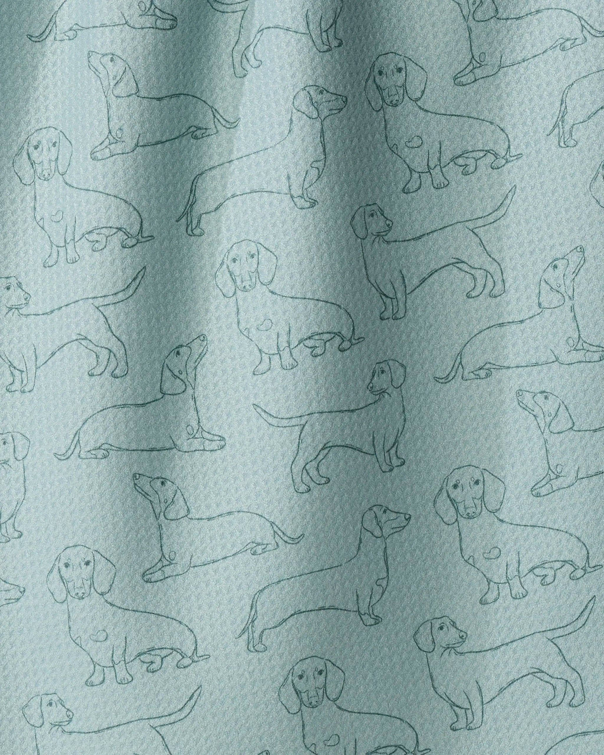 Dachshund Pups Tea Towel
